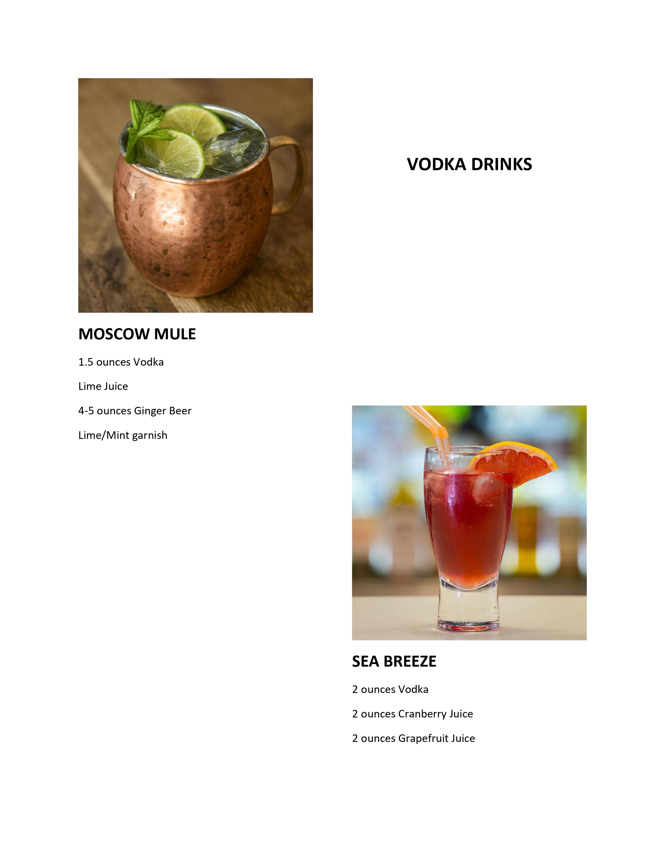 North Carolina Bartender Drink Mixes