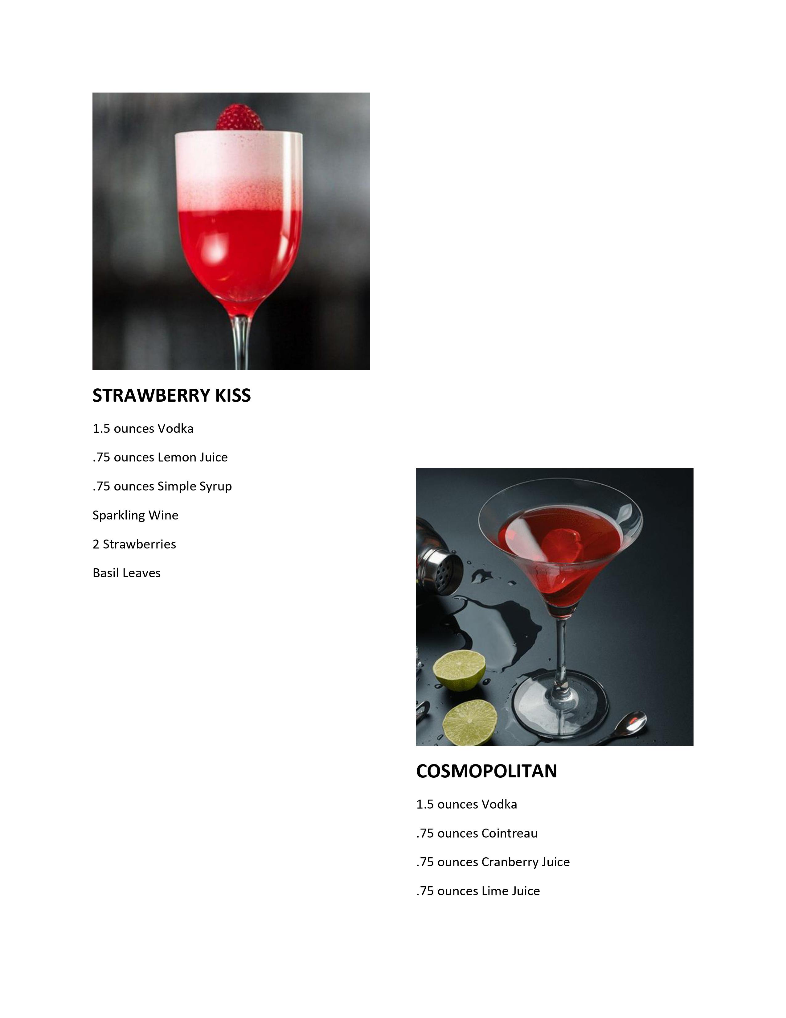 North Carolina Bartender Drink Mixes