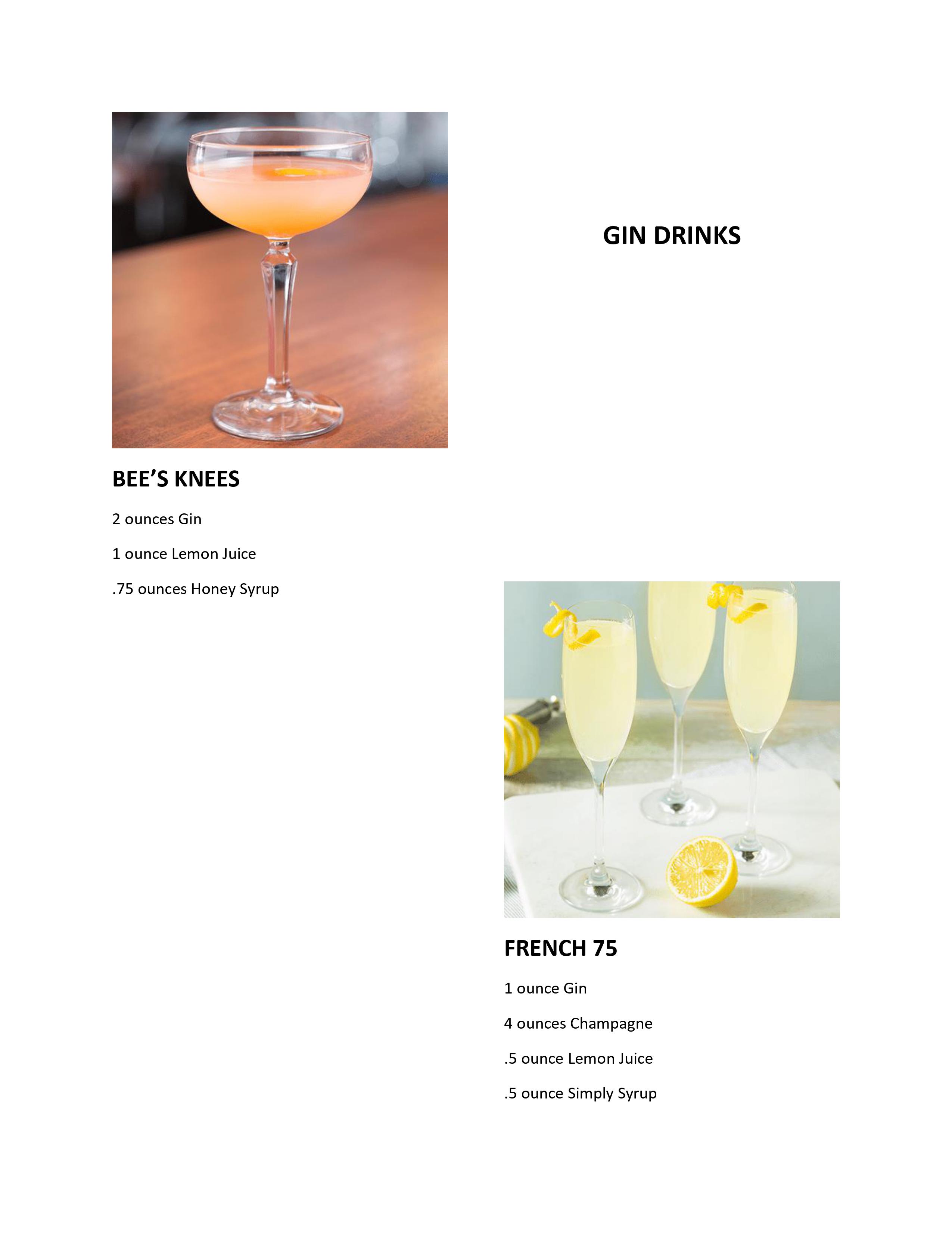 North Carolina Bartender Drink Mixes