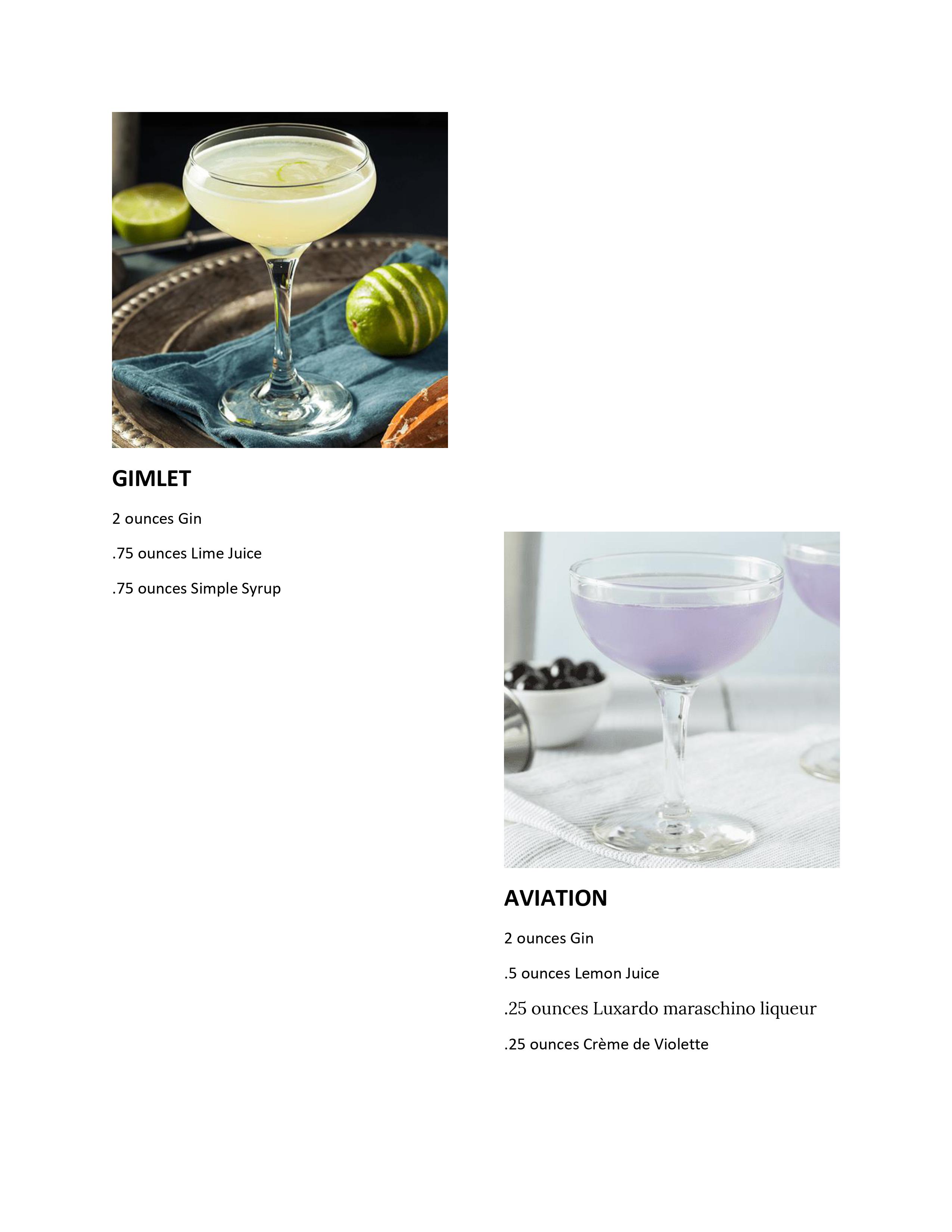 North Carolina Bartender Drink Mixes