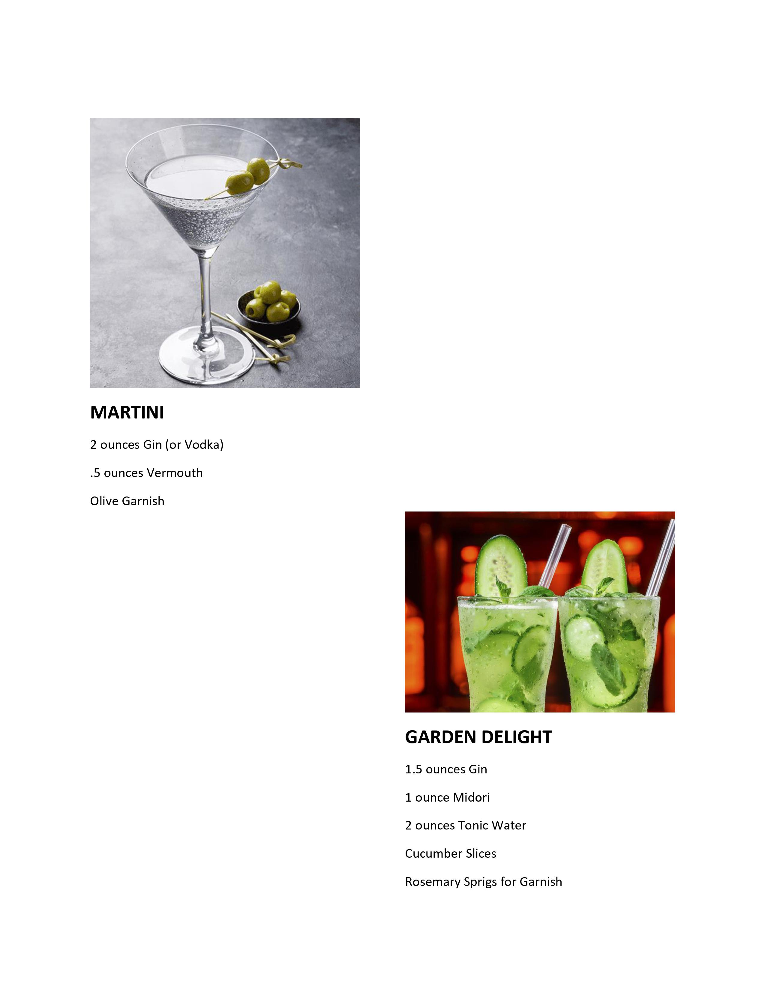 North Carolina Bartender Drink Mixes