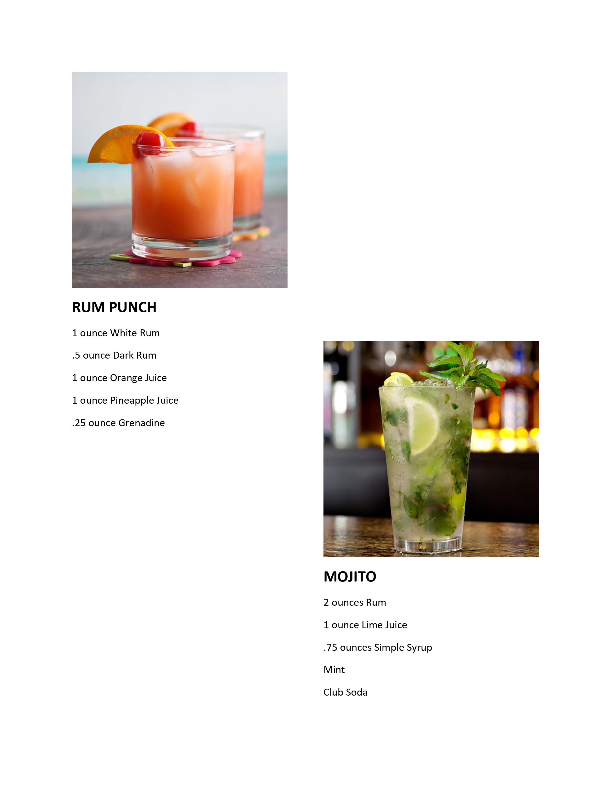 North Carolina Bartender Drink Mixes
