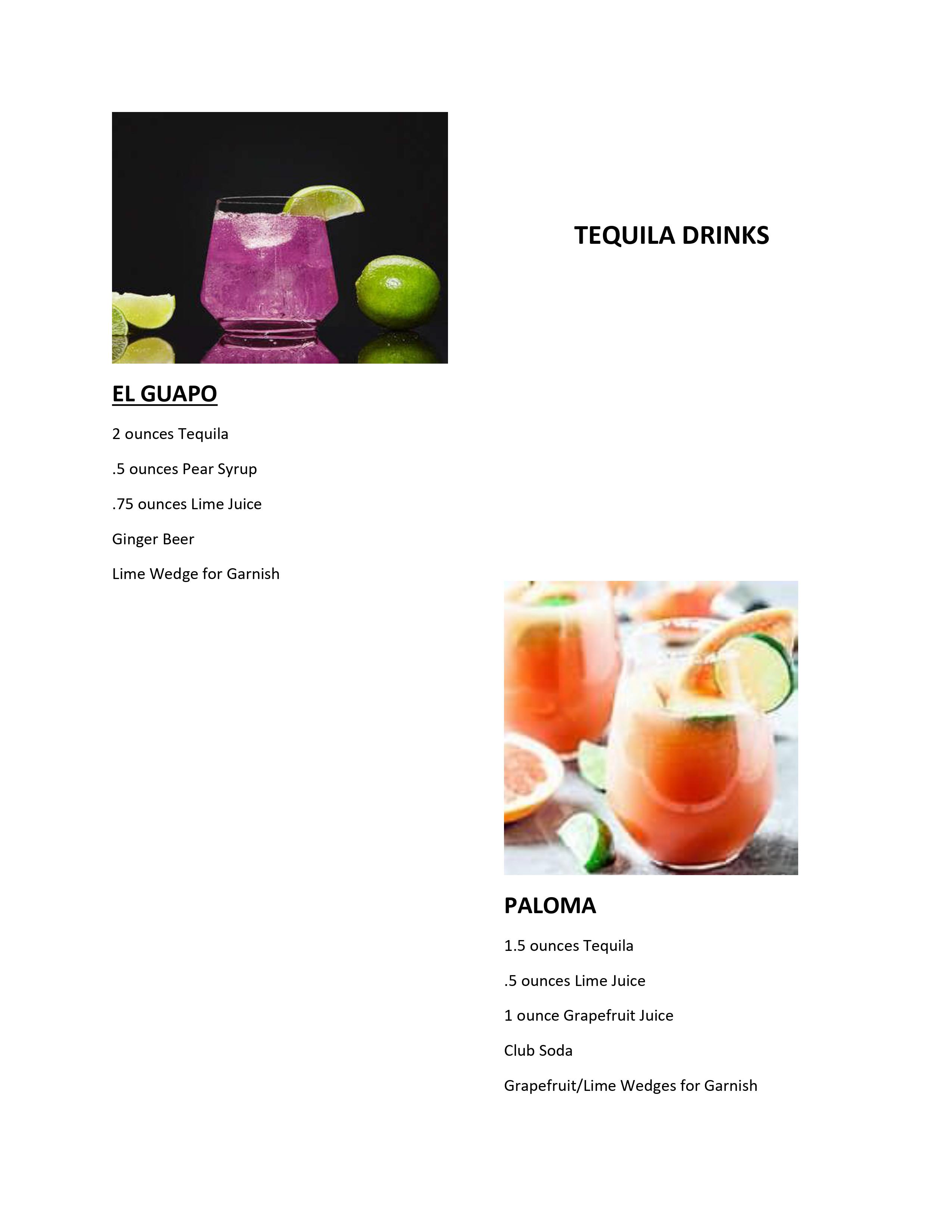 North Carolina Bartender Drink Mixes