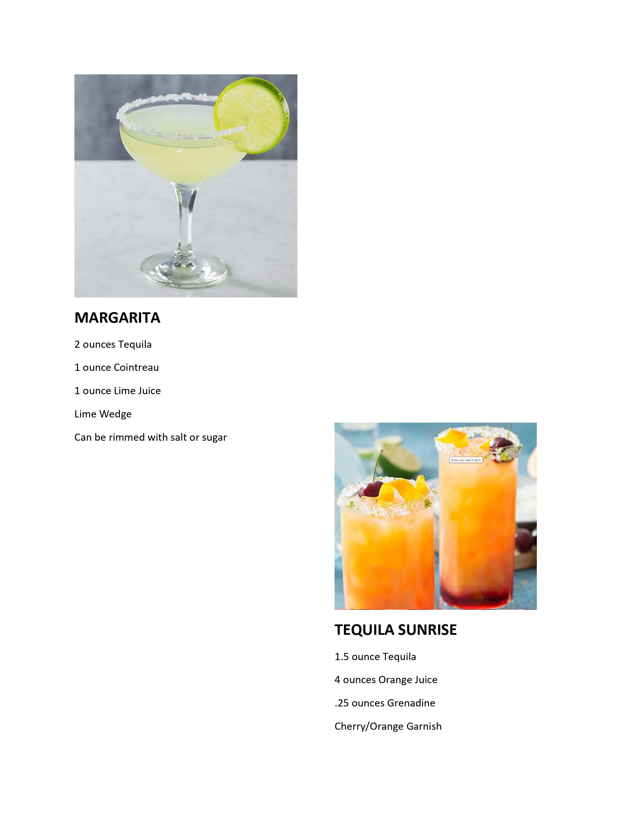 North Carolina Bartender Drink Mixes