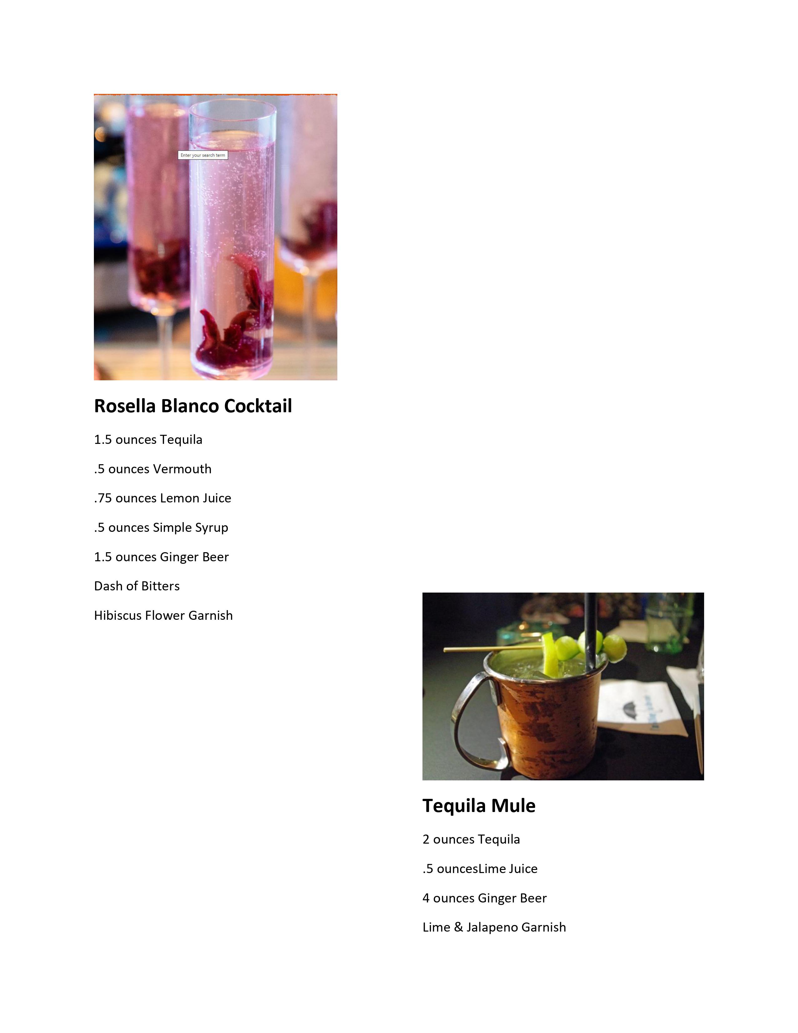 North Carolina Bartender Drink Mixes